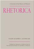 Rhetorica-A Journal of the History of Rhetoric《修辞学：修辞学史杂志》
