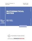 Mathematical Notes《数学观察》