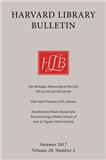 Harvard Library Bulletin《哈佛图书馆通报》