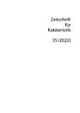 Zeitschrift für Katalanistik（或：ZEITSCHRIFT FUR KATALANISTIK）《加泰罗尼亚研究杂志》