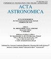 Acta Astronomica《天文学报》