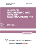 Surface Engineering and Applied Electrochemistry《表面工程与应用电化学》